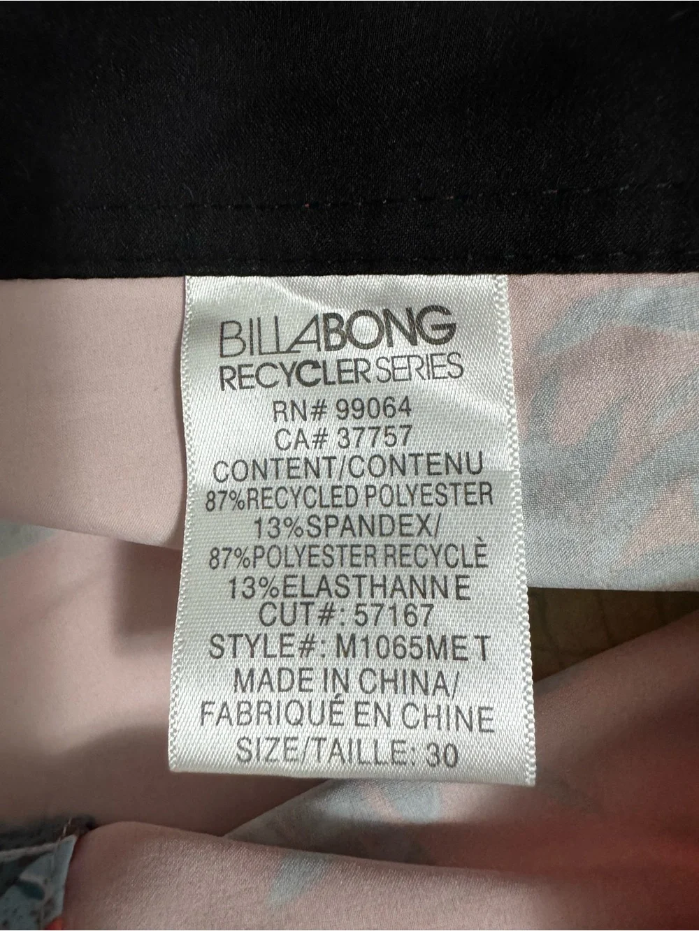 Billabong Men’s Red, Black & Light Blue Pineapple Board Shorts